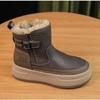 Thick-soled Snow Boots Women's Winter New Velvet Thickened Large Cotton Shoes Warm Short Boots Martin Boots