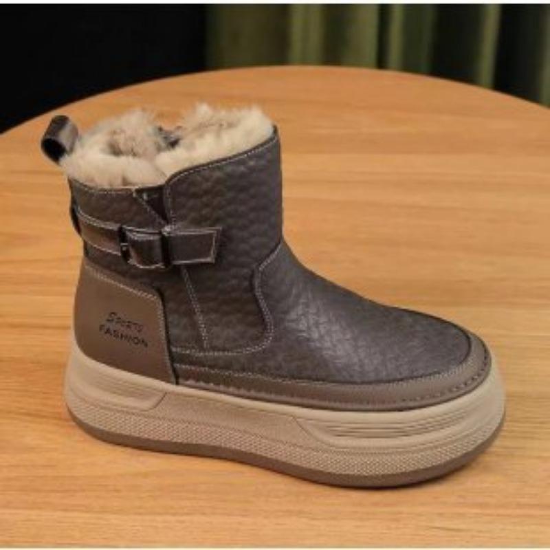 

женские зимние новые бархатные утолщенные большие хлопковые ботинки на толстой подошве, теплые короткие ботинки, ботинки Мартин 40