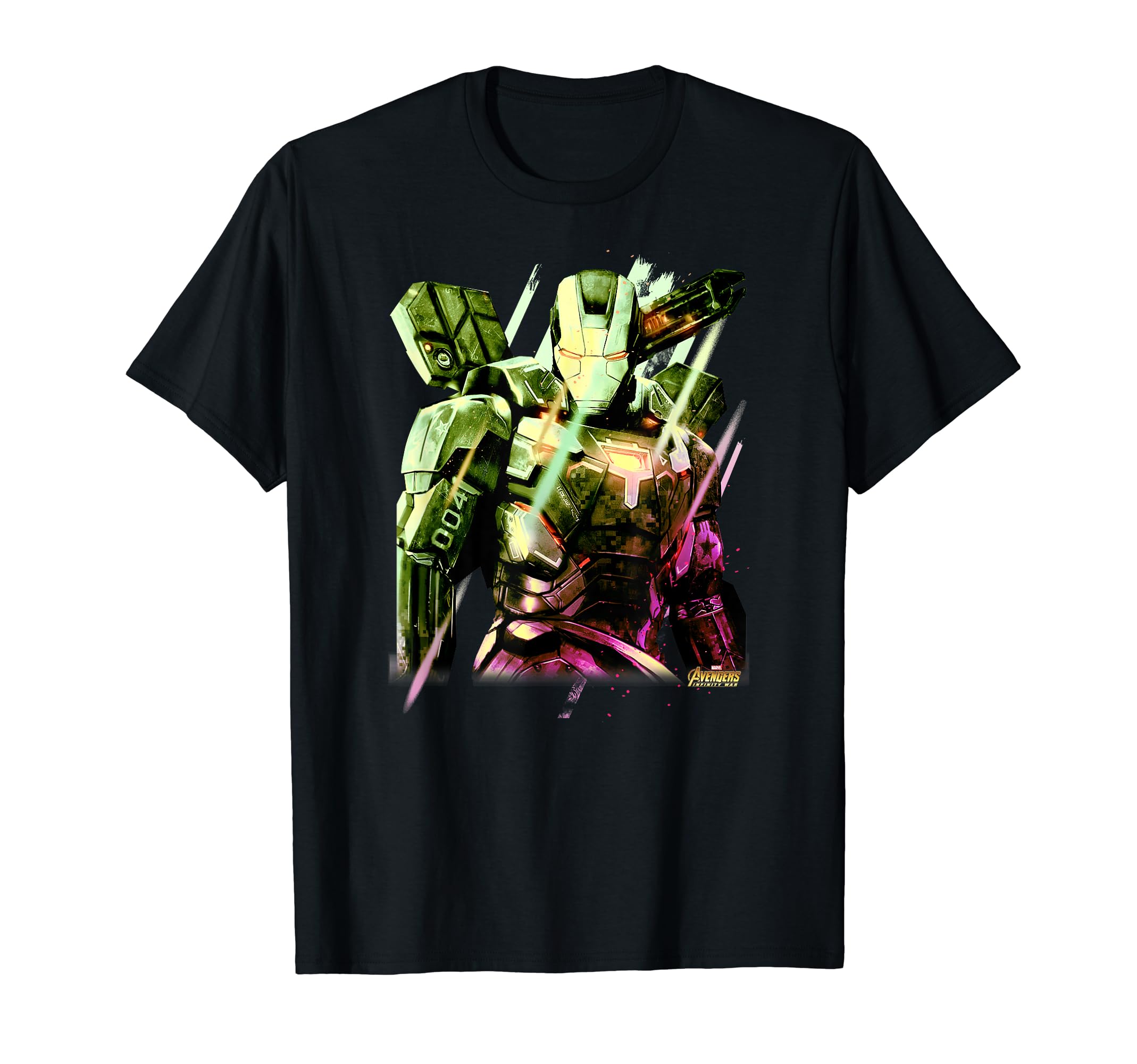 

Marvel Infinity War Abstract War Machine Color Pop T-Shirt