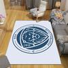 Riga FC Pattern Rug Floor Mat for Living Room or Bedroom Soft and Comfortable Carpet a Gift for Birthday and Holiday.