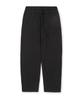 WEST GRAND BOULEVARD Wide Curved Line Cotton Pants Black