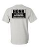 Adult Honk If You've Never Seen Gun Fired By Biker Funny Many Colors T-Shirt Tee Unisex T-Shirt