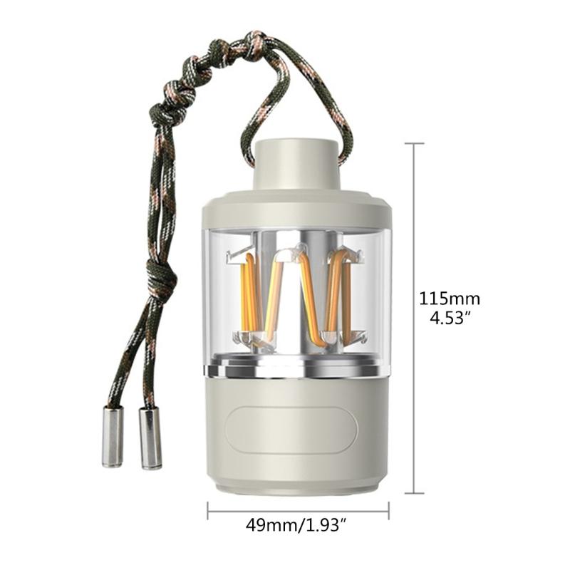Desktop Camping Tent Lights Waterproof Hanging Camping Lanterns Flashlight Atmospheres Light Rechargeable For Outdoor