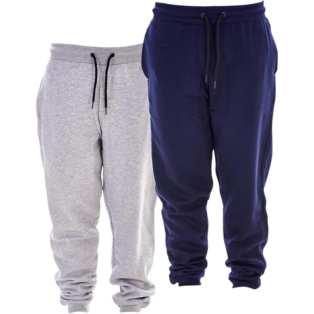 Keanu Childrens/Kids Cotton Blend Regular Jogging Bottoms (Pack of 2)