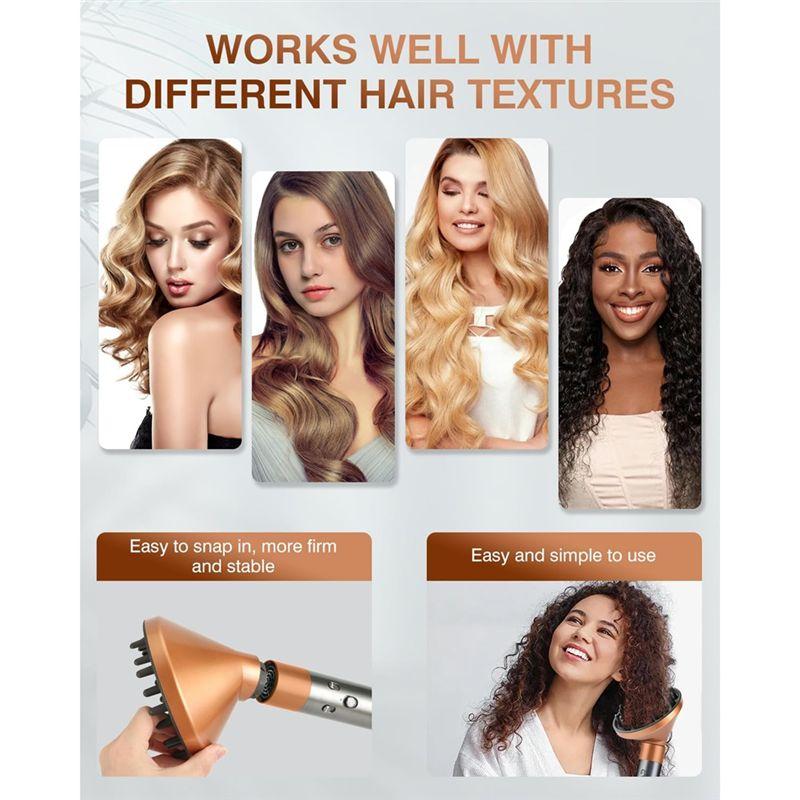 A04V Diffuser& Straightener Attachments For Dyson Airwrap HS01 HS05 HS08 For Smooth Hair Style& Hair Curling B