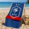 France Soccer Club Emblem  Printed Microfiber Beach Towel, Soft And Absorbent, Quick-Dry, Ideal for Summer Travel, Beach Essential, Swimming Pool