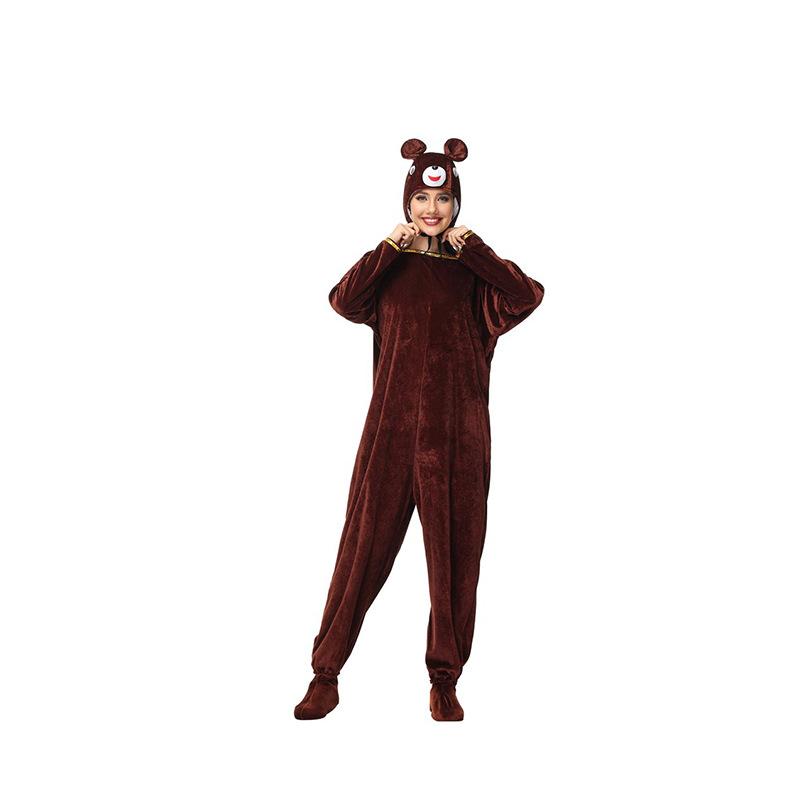 Cosplay Adult Cosplay Brown Bear, Goat, Cannibal Bear Doll Uniform Children's Program School Celebration Performance Costume