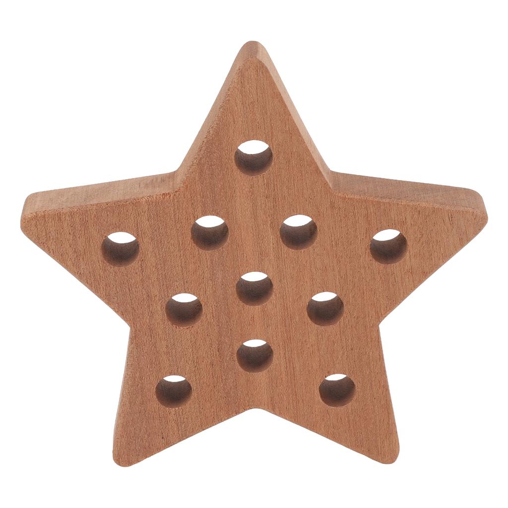 Threading Game Toys Educational Fun Wooden Cloud Star Moon Shaped Toddler Toy for Improving