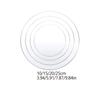 4/6/8/10 Inch Round Cake Board 3pcs/Set Acrylic Cake Disc For Cake Trimming Circle Clear Perspex Sheeting Acrylic Plate