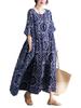 Minesam Oversized Long Relaxed Mori Girl Loose with Summer Free Women's Dress, Summer/Autumn, Dress, Style, Fit, Pockets, Figure-Flattering, Casual,