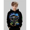 Autumn Cartoon Pattern 3D Printed Top Fashionable Casual Long Sleeved Children's Boy Hoodies