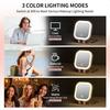 Travel Makeup Mirror with Light 1X 10X Magnifying Mirror with 3 Light Settings Adjustable Brightn Rechargeable Folding Compact