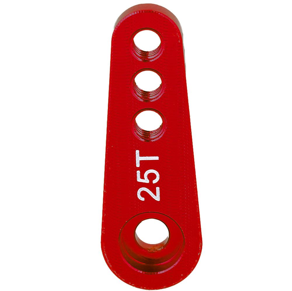 Aluminum Alloy 25T Steering Servo Horn Arm Suitable for RC 1:8:10 Model Car (Blue ( 86NB))