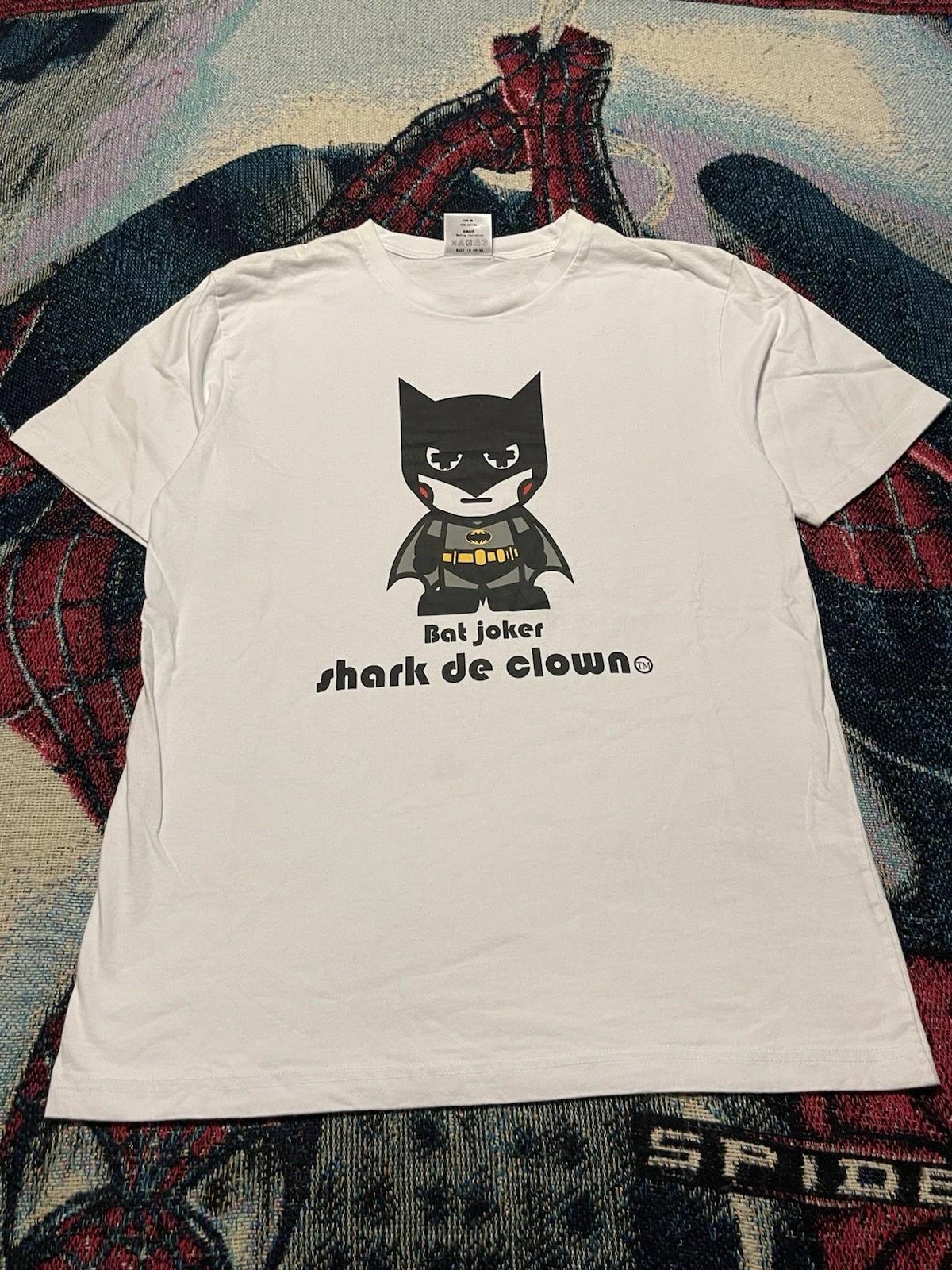 Shark De Clown Bape Parody Shirt Batman Bat Joker Milo Shirt Men s L Cartoon Y2K M