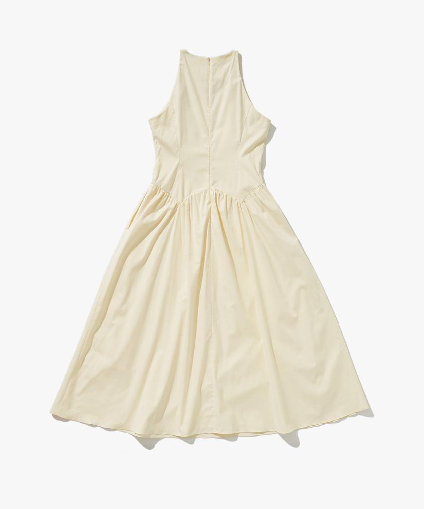 PLAC WOMEN Shirred Sleeveless Long Dress Yellow