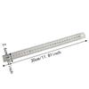 2pcs 30 cm / 12 Inch Stainless Steel Ruler Metric & Inch Scale Metal Ruler  For Drafting