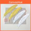 Ethnic Retro Metal Feather Bookmark With Electroplated Finish For Diy Crafts And Student Gifts