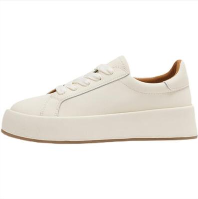 2024 Ins Real Leather Shoes Women Sneaker Fashion Shoes Height Increasing Casual Daily Ladies Footwear Size 34-40