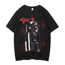Anime Berserk Tshirt Summer Men Women High Quality Cotton Short Sleeve T Shirt Print T-shirt Tops 2026 Tee Trend Fans Clothes 3