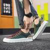 Modische Perforierte Outdoor Farbige Sneaker Für Herren Walking Flache Sohle Schuhe Herren Tenni Sports Loafer Interessante Schuhe Klassisch
