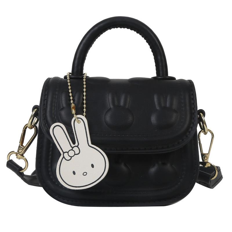 Printing Rabbit Motif Kids Messenger Bag With Pu Material For Play Everyday