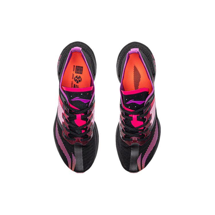 Li-Ning Essential Lightweight Support Low-Top Running Shoes Women Sneaker Black Purple ARHQ258-2
