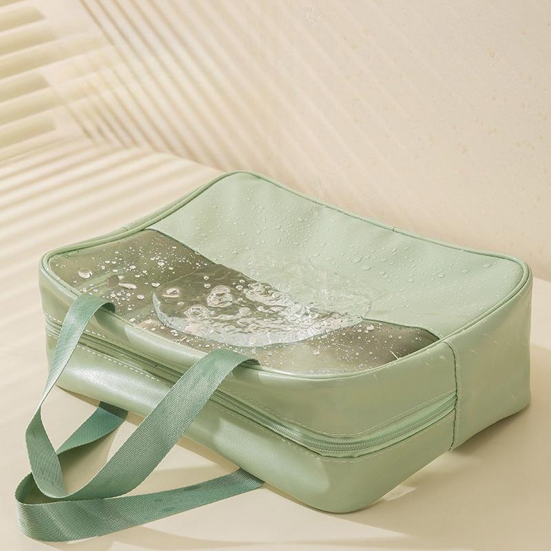 1PCS Unisex PVC Travel Toiletry Bag Large Capacity Translucent Waterproof Makeup Organizer for Women Men