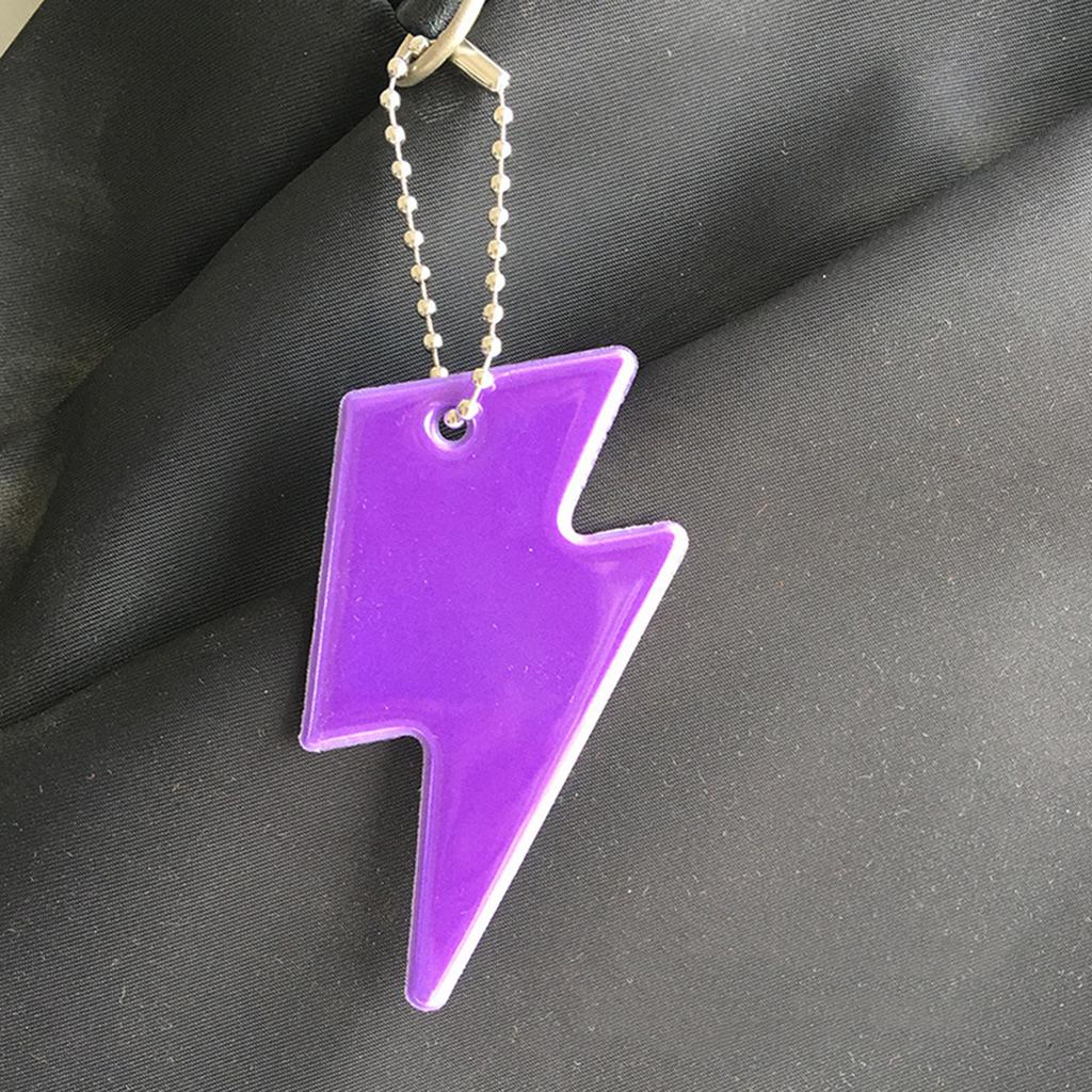 12Pcs Children Safety Pendant Backpack Reflector Reflective PVC Reflective Pendant Key Chain Night Safety Reflector Set