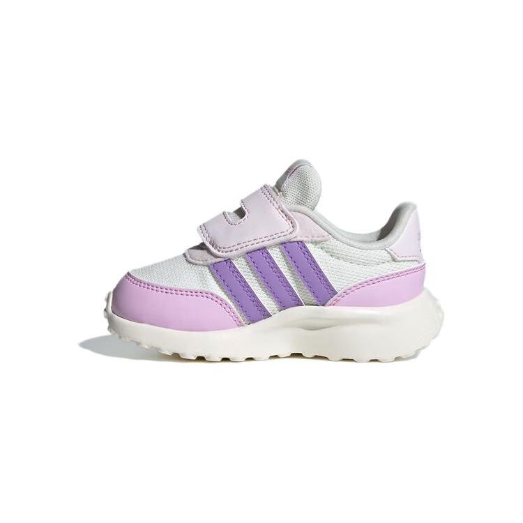 Adidas Neo Run 70S Soft Sole Comfortable Non-Slip Wear-Resistant Low-Top Walking Shoes Baby Shoes White Pink ID1155