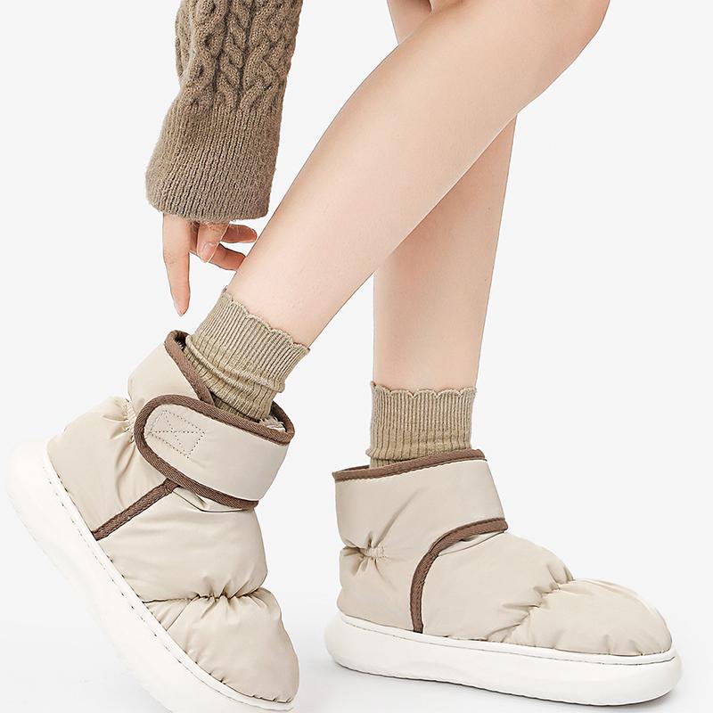 Waterproof Home Soft Slippers Winter Warm Men Indoor Cotton Shoe Men Non-slips Ladies Soft Slippers Memory Foam Couples Slippers