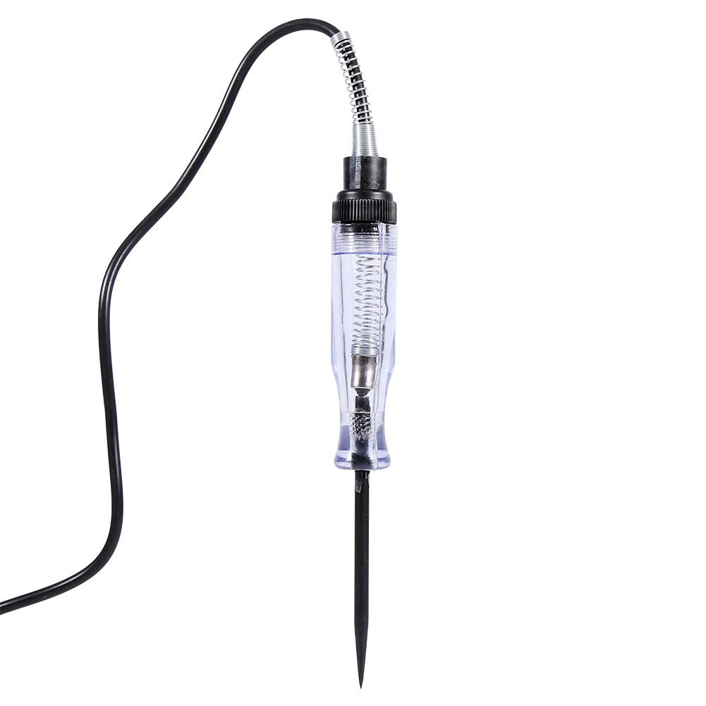 Current Tester Voltage Tester with Indicator Light Voltage Tester Car Test Lamp with Crocodile Clip DC Electric Circuit Voltage Tester Test Pen
