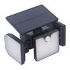 Solar Outdoor Lights 260LM 230 LED Security Lights 3 Heads Built in Solar Panel IP65 Waterproof 2200mAh for Garage Yard