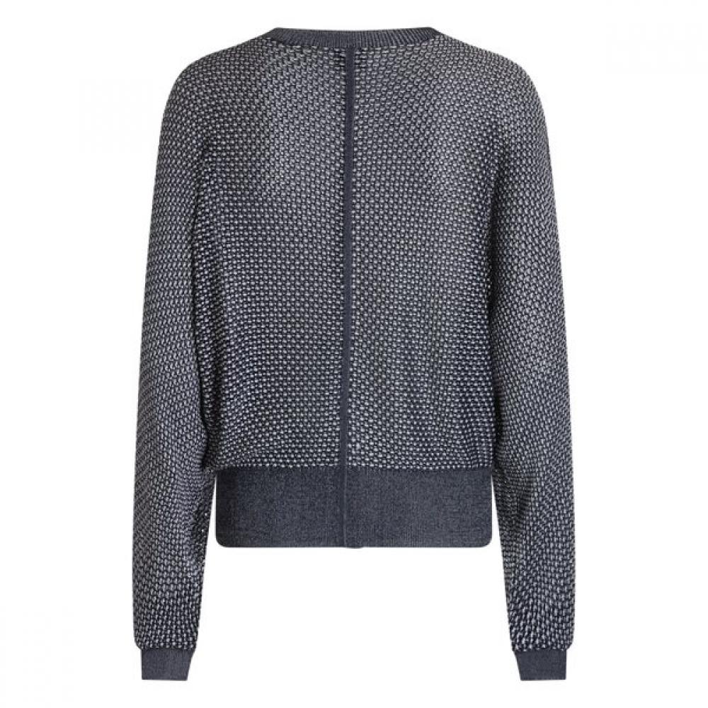 BoSS Women S Solid Structure Mix Knit Cardigan Multi  50547901992 