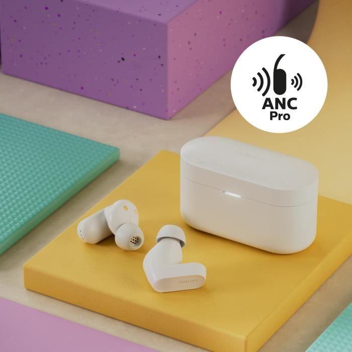 Écouteurs Intra-Auriculaires - Philips - TAT3509WT - Sans Fil - Réduction De Bruit - Étui De Charge Poche