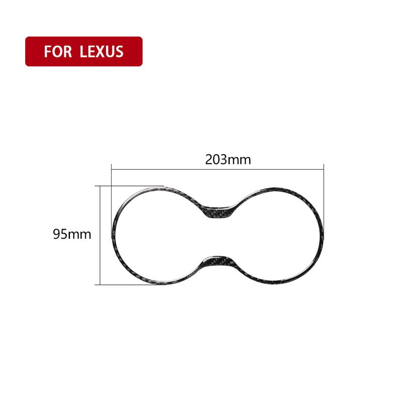 

Подходит для Lexus RX300 270 200T 450H 2016-2019 Автомобильные аксессуары Карбоновая рамка для стакана для воды Панельная наклейка на автомобиль 3D чёрный