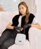 Krafyarn Handle Pouch Mini Bag White Quilted