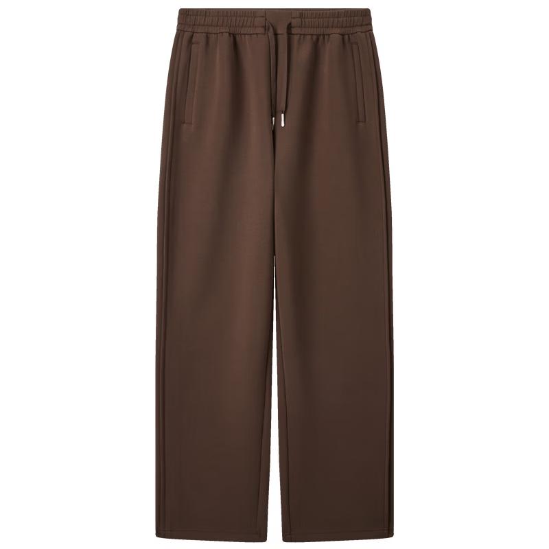 Cabbeen Heavyweight Air-Layer Knitted Casual Pants