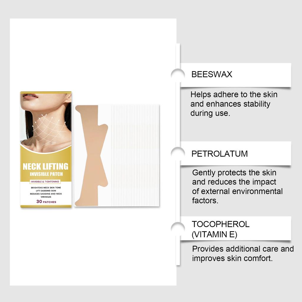 Invisible Neck Care Patches Daily Gentle Moisturizing Neck Contour Comfort Care Skin Smooth Portable Patch