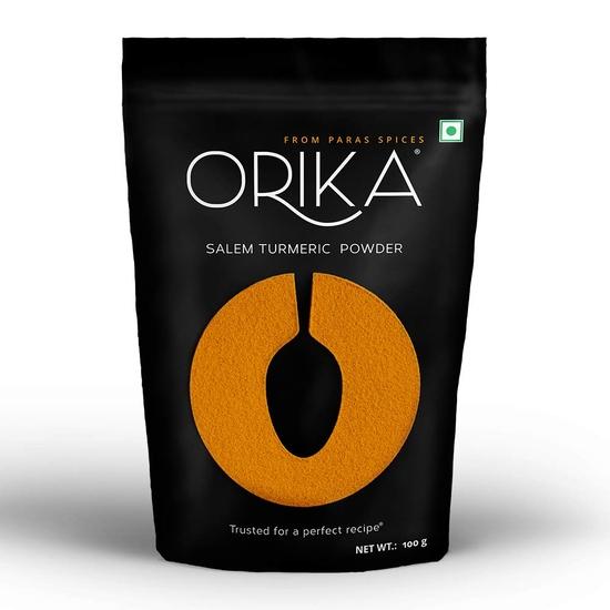 Orika Hot Red Chilli Powder, Salem Turmeric Powder & Coriander Powder (Combo of 6, 100 G Each)