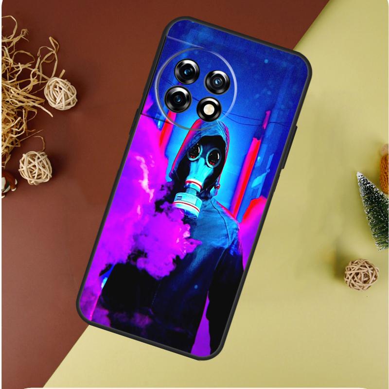 Nuclear Mask Gas Mask For OnePlus 13 13R 12 12R 11 9 10 Pro 8T 9RT 10T 10R Nord 4 CE 2 3 Lite N20 N30 Phone Case