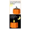 Zero Electricity Outdoor Illumination Solar Pumpkin Garden Light, Flickering LED Candle Lantern, Waterproof Lights Lawn Lamp for Patio Haunted