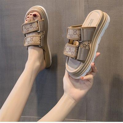 JIMITU Designer Design Women's Slippers High-quality Canvas Platform Women's Sandals Non-slip Beach Shoes Casual Women's Shoes
