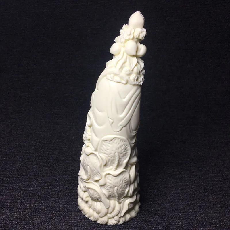 Hand Carved Shakyamuni Laughing Buddha Decorative Statue Feng Shui Home Office Room Decoration Chinese Buddhism Artwork 7.86 in