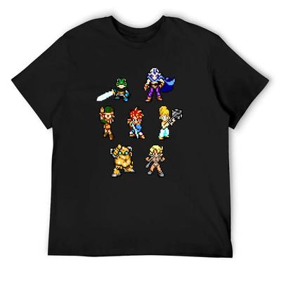 Chrono Trigger Team T-Shirt Tshirts Personalised Luxury Man Oversizeds Street Wear Mens T Shirt Graphic