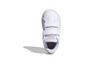 adidas Neo ADVANTAGE Synthetic Leather Low Top Skateboard Shoes White Infant And Toddler FY4626