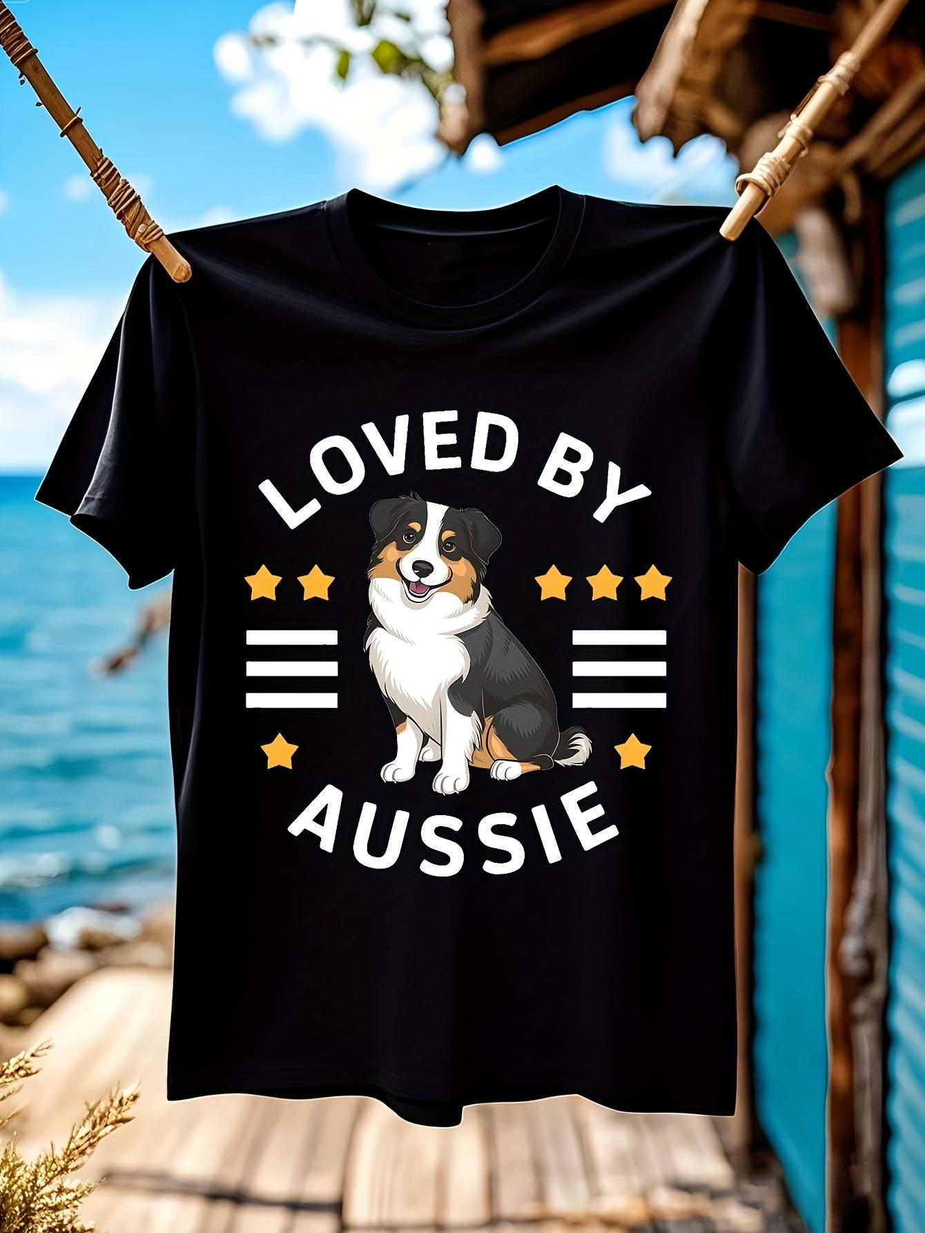 Australian Shepherd Graphic Tshirt Graphic Tshirt - Loved... XXXXL