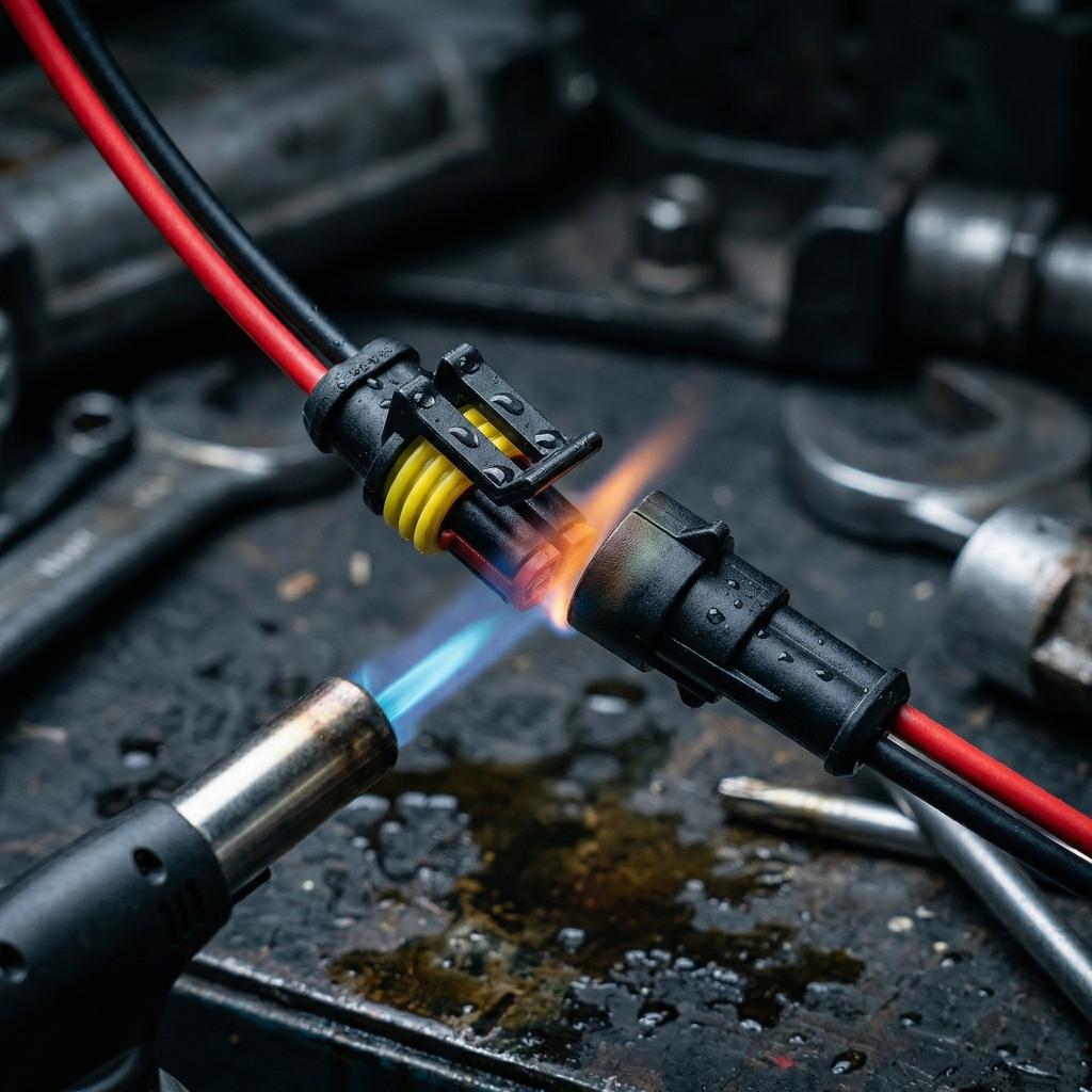 Way AMP Super Seal Waterproof Electrical Wire Connector Plug for Car Waterproof Connector 5sets Kit 2 Pin 2 Pins