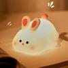 Ztlumitelné noční světlo králíček, noční lampička králíček se senzorem na dotyk, 3 úrovně jasu, dobíjecí stolní lampička králíček pro dětskou a dospělou ložnici