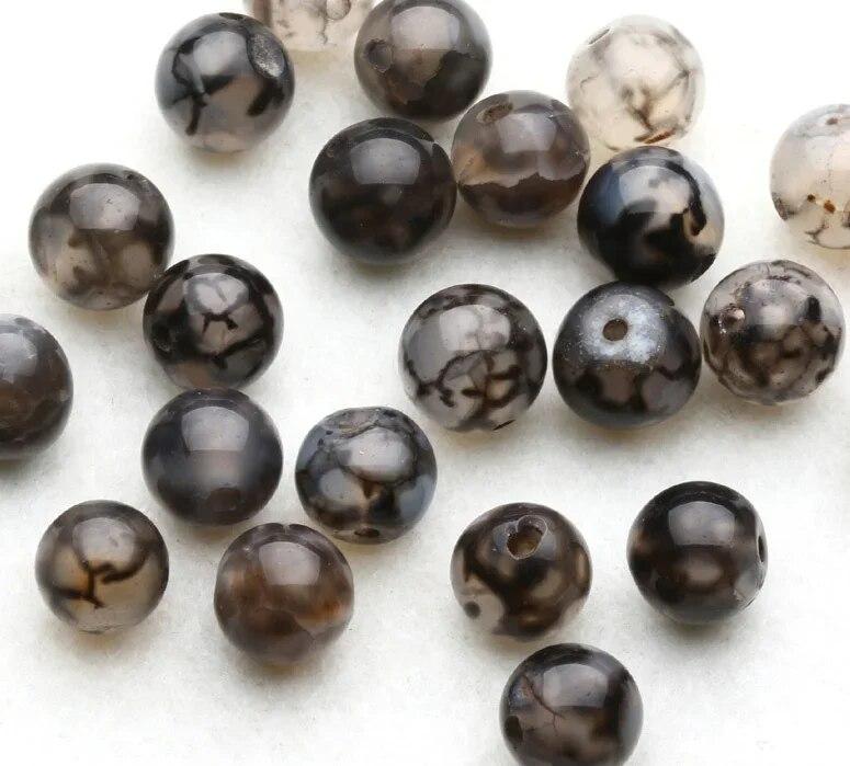Dragon Stone  Loose Beads Natural Gemstone Smooth Round for Jewelry Making