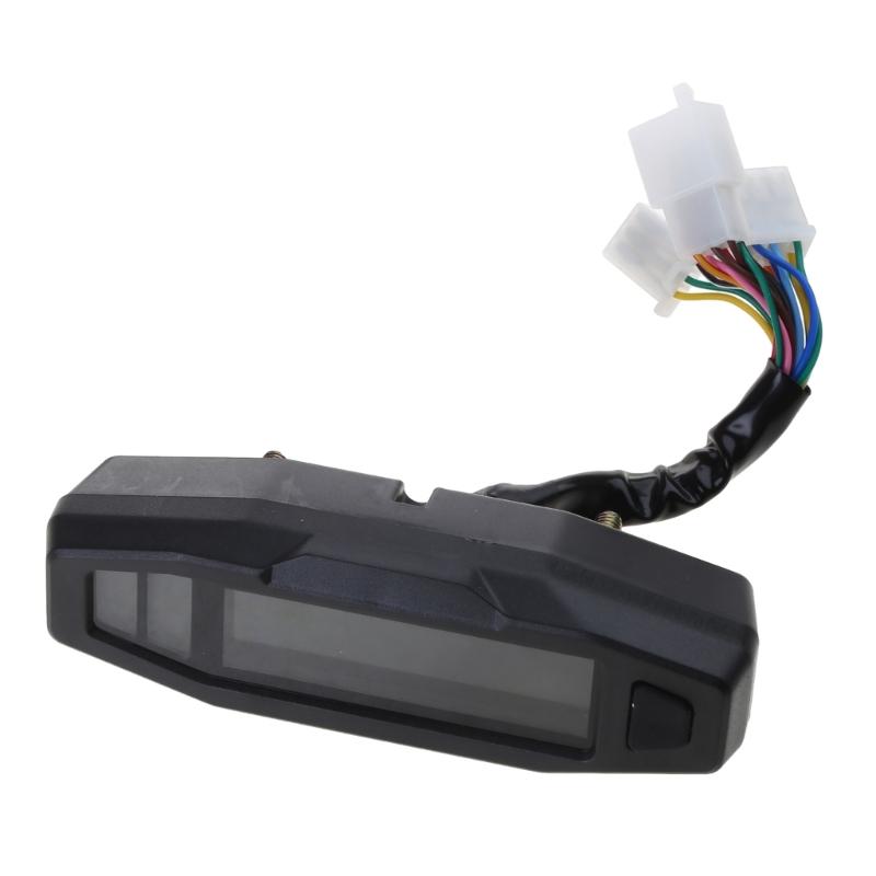 Motorcycle Speedometer Color Display Tachometer Oil Gauge Odo-Meter Compact